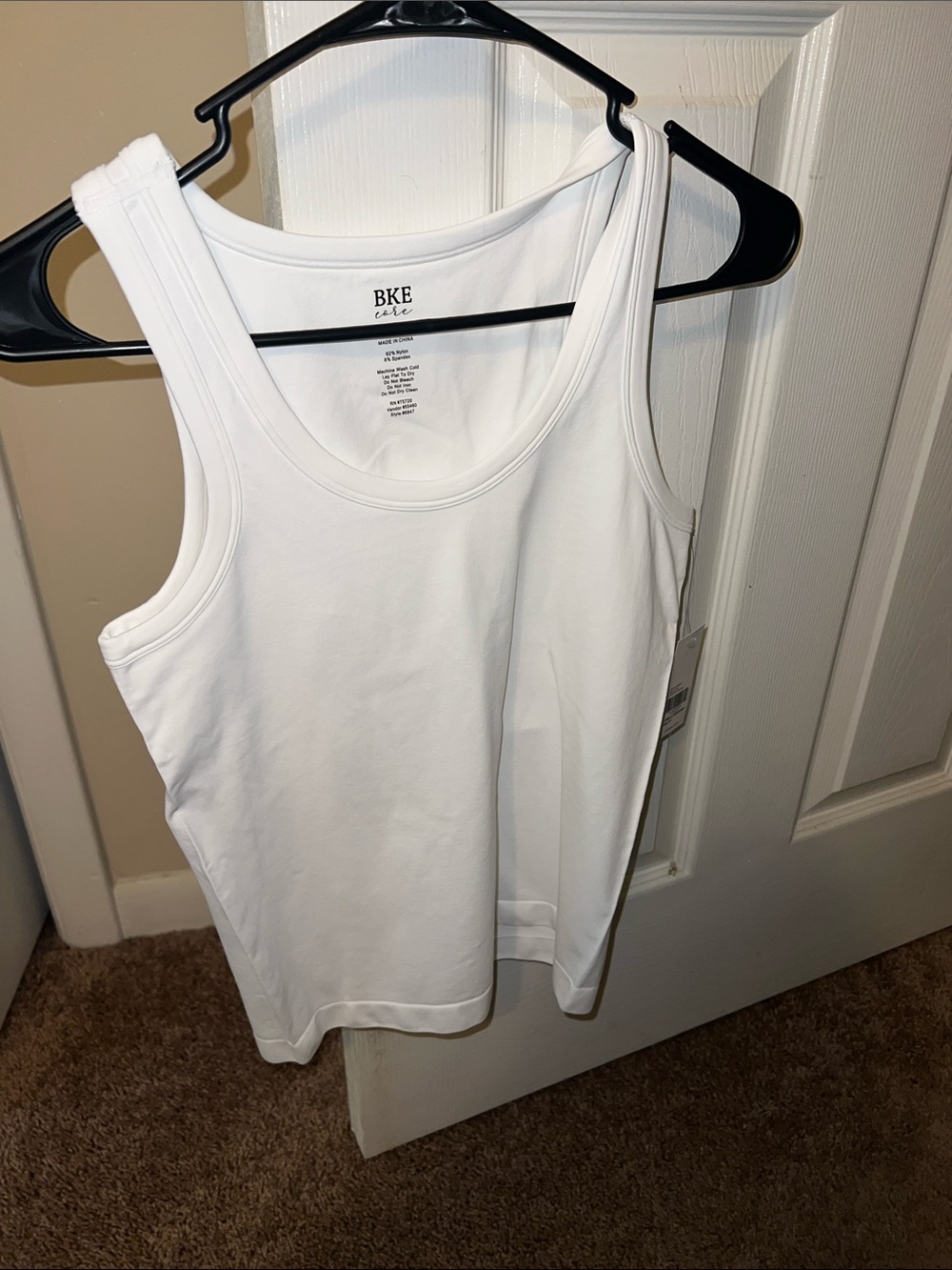 BKE White Scoop Neck Tank - Women's Basic Layering Top